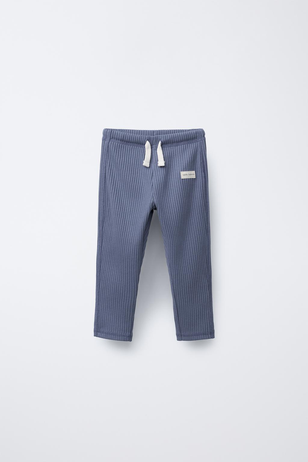 

Однотонные леггинсы в рубчик с этикеткой ZARA, цвет Bluish