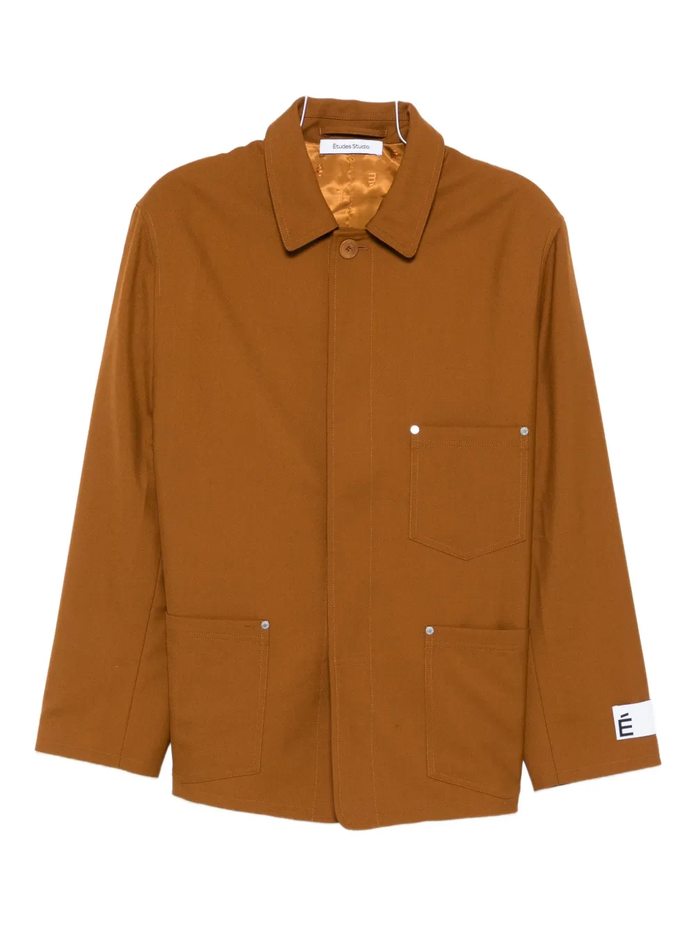 

Рабочая куртка с накладными карманами Études Studio, коричневый