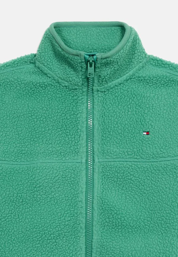 Незаменимая флисовая толстовка на молнии, флисовая куртка Tommy Hilfiger, Green — фото 4