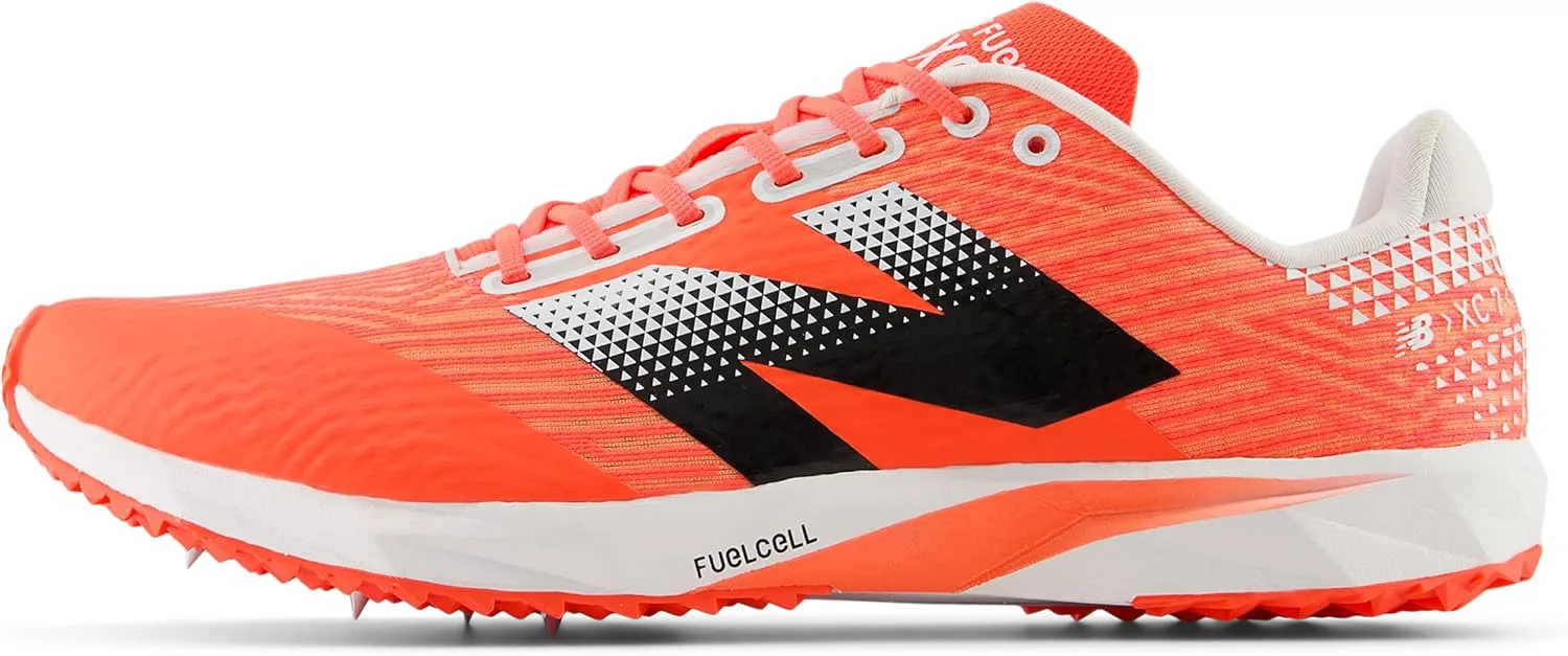 Кроссовки New Balance Unisex Adult FuelCell Xc7 V5 для кросс-тренинга, красный/черный/белый — фото 2