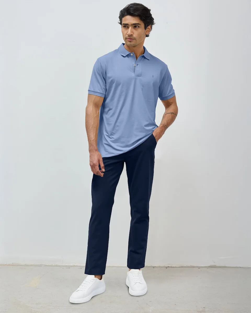 

Мужские брюки пятикарманные, прямого кроя, темно-синего цвета Sepiia