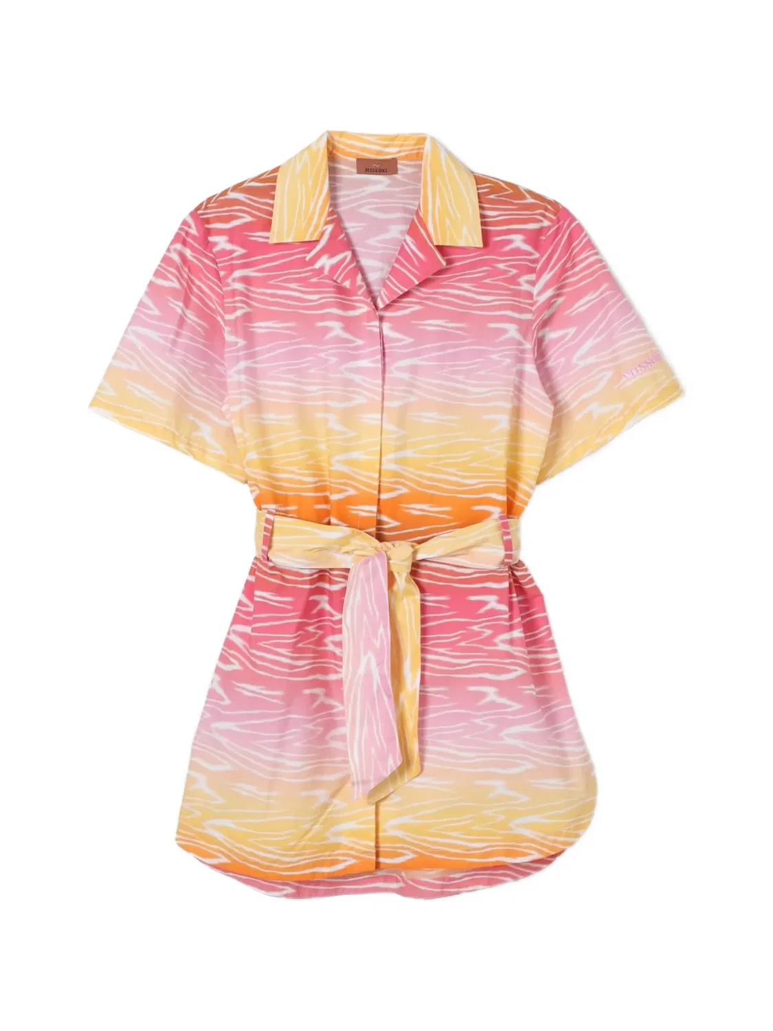 Платье-рубашка с узором Missoni Kids