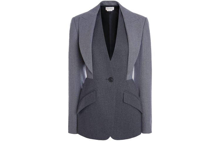 

Alexander McQueen Женская куртка серого цвета, Mixed Gray