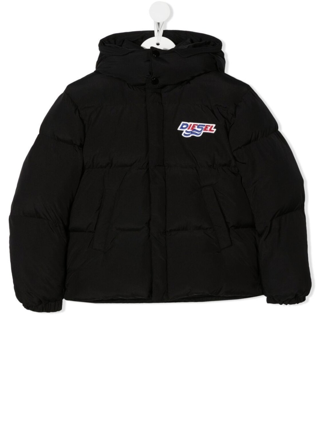 

Diesel Kids пуховик с длинными рукавами, черный
