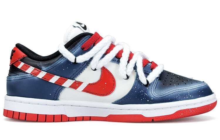 

Кроссовки Nike Dunk Skateboard Shoes Unisex Low-Top Red White/Blue Black