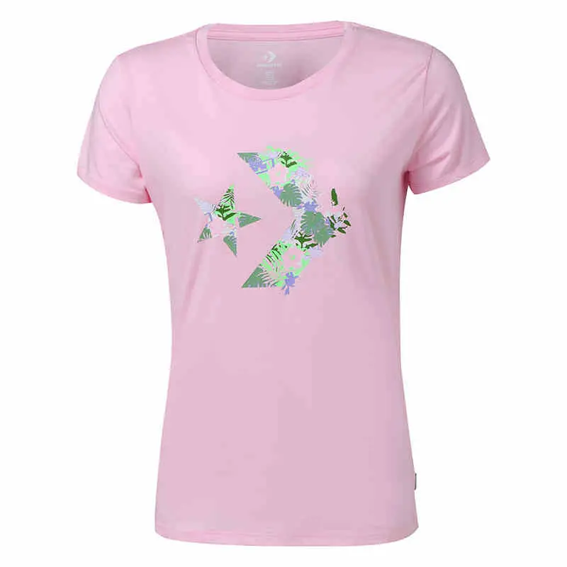 

Converse Футболка женская вишневый розовый