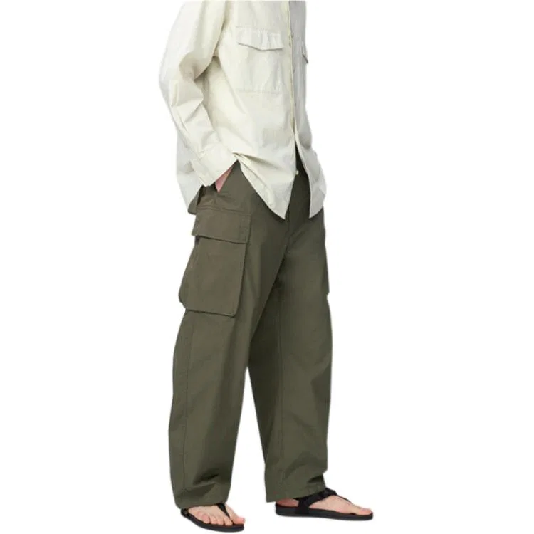 Карго брюки унисекс 58 Dark Green Moderate UNIQLO — фото 3