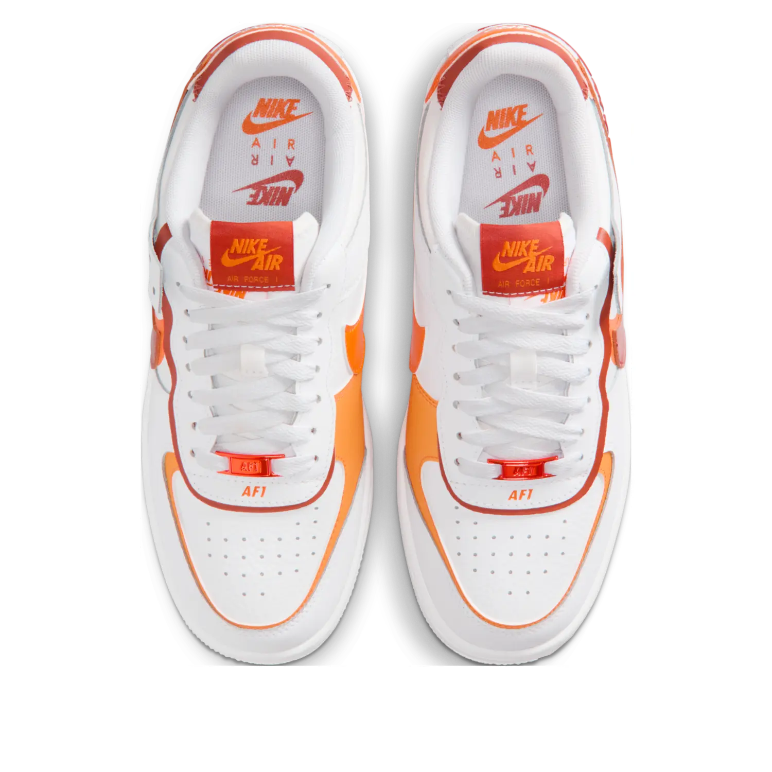 Кроссовки (WMNS) Nike Air Force 1 Shadow 'White Bright Ceramic Dark Russet' — фото 2