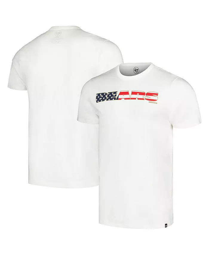 

Мужская белая футболка Chicago Bears Flag Script Franklin '47 Brand