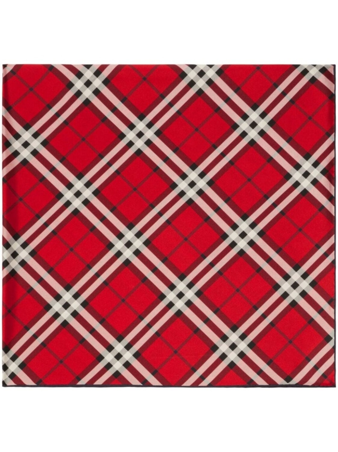 

Burberry клетчатый шелковый шарф, красный