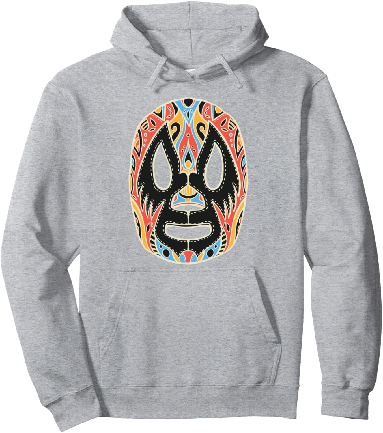 

Мексиканская борцовская маска Люсии Либре, худи Lucha Libre Wrestle Mexiko Mexikaner Maske, серый