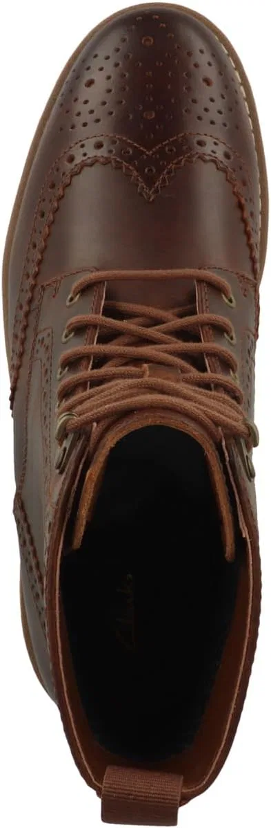 Мужские ботинки Clarks Batcombe Lord Chelsea, Dark Tan Lea — фото 3