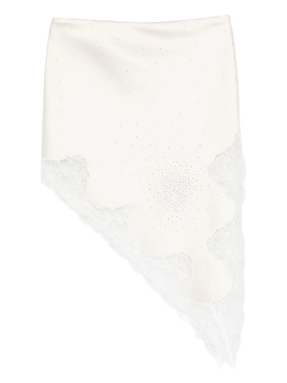 

Декорированная юбка с кружевом Giuseppe Di Morabito, белый