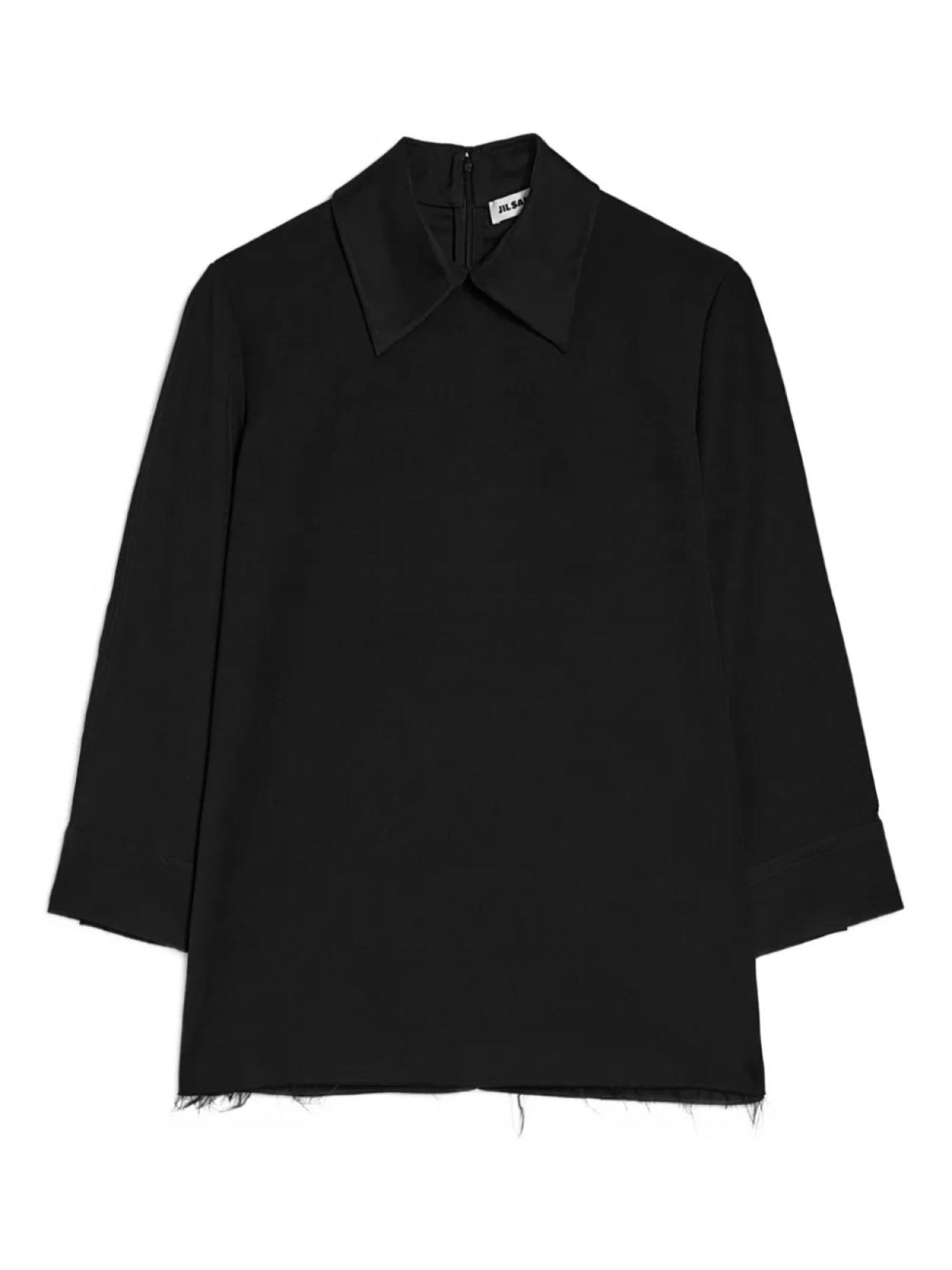 

Шерстяная блузка Jil Sander, черный