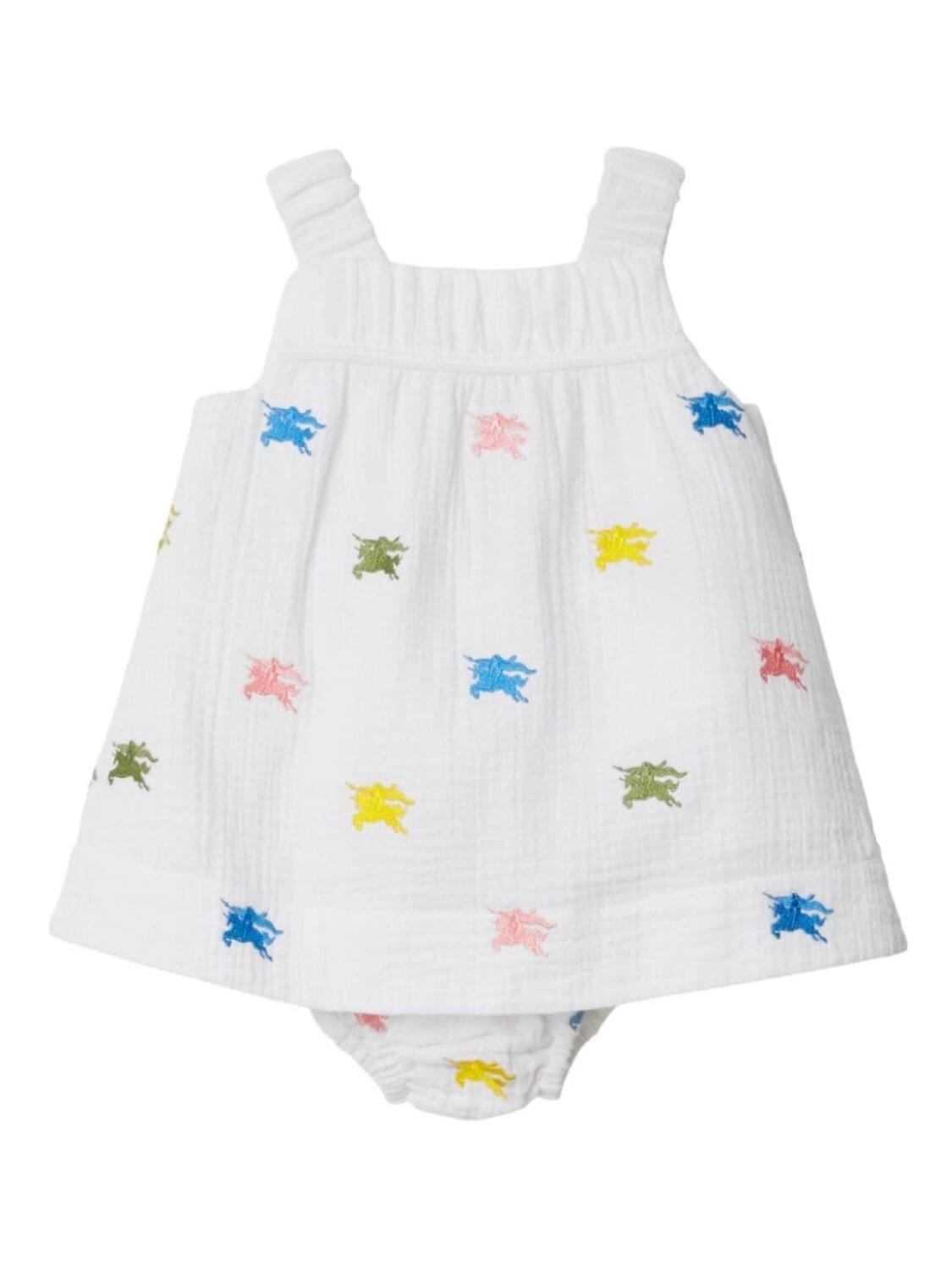 

Burberry Kids платье с логотипом EKD, белый