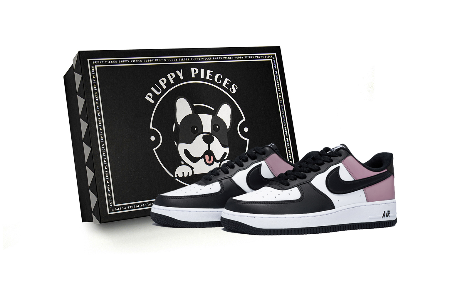 

Nike Кроссовки Air Force 1 Alpine Raspberry, Special Shoe Box, противоскользящие, низкие, мужские, для скейтбординга, белые, фиолетовые