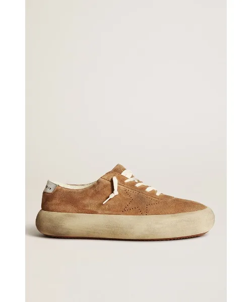Мужские кроссовки Space-Star из табачного замши GOLDEN GOOSE бежевые — фото 3