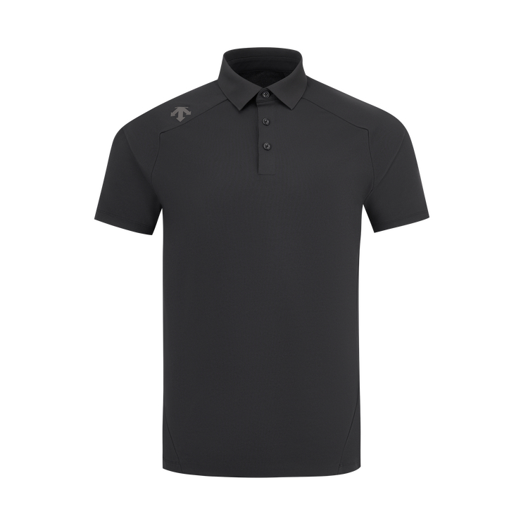 

Тренировочная короткая рукав поло мужская DESCENTE, черный