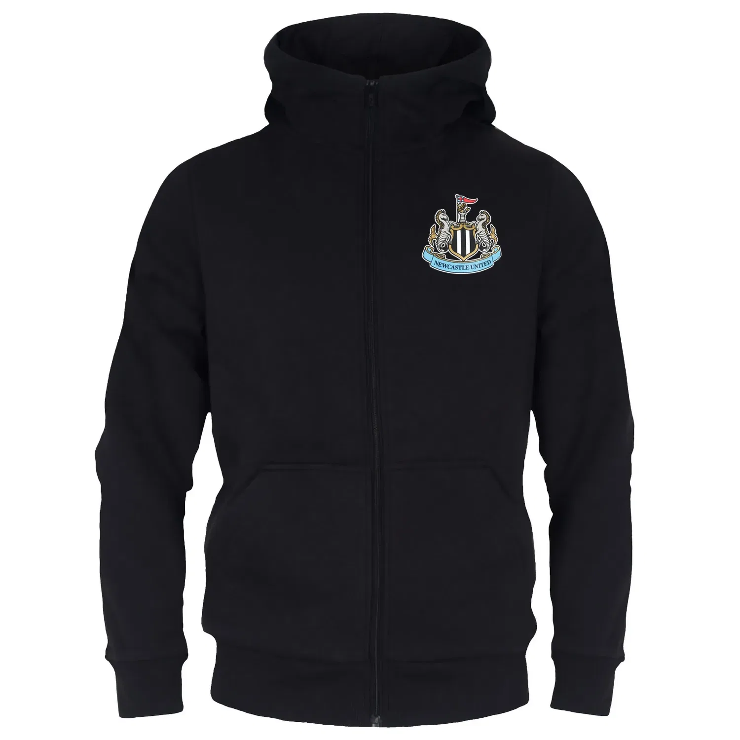 Детская худи с молнией Newcastle United FC, черный