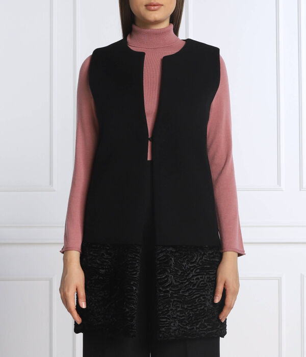 

Жилет шерстяной Marella Navetta Regular Fit, черный