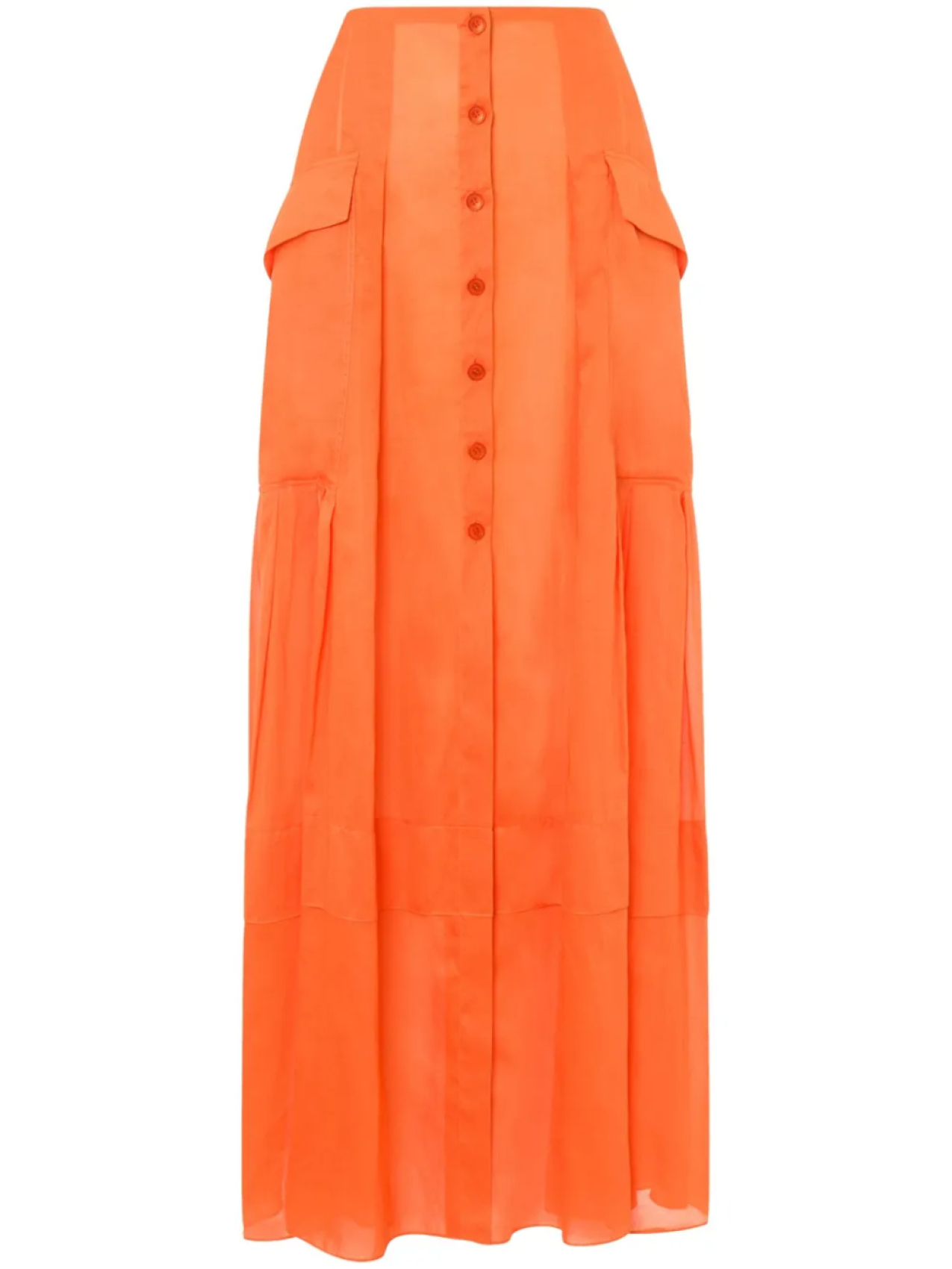 

Юбка макси Alberta Ferretti, оранжевый