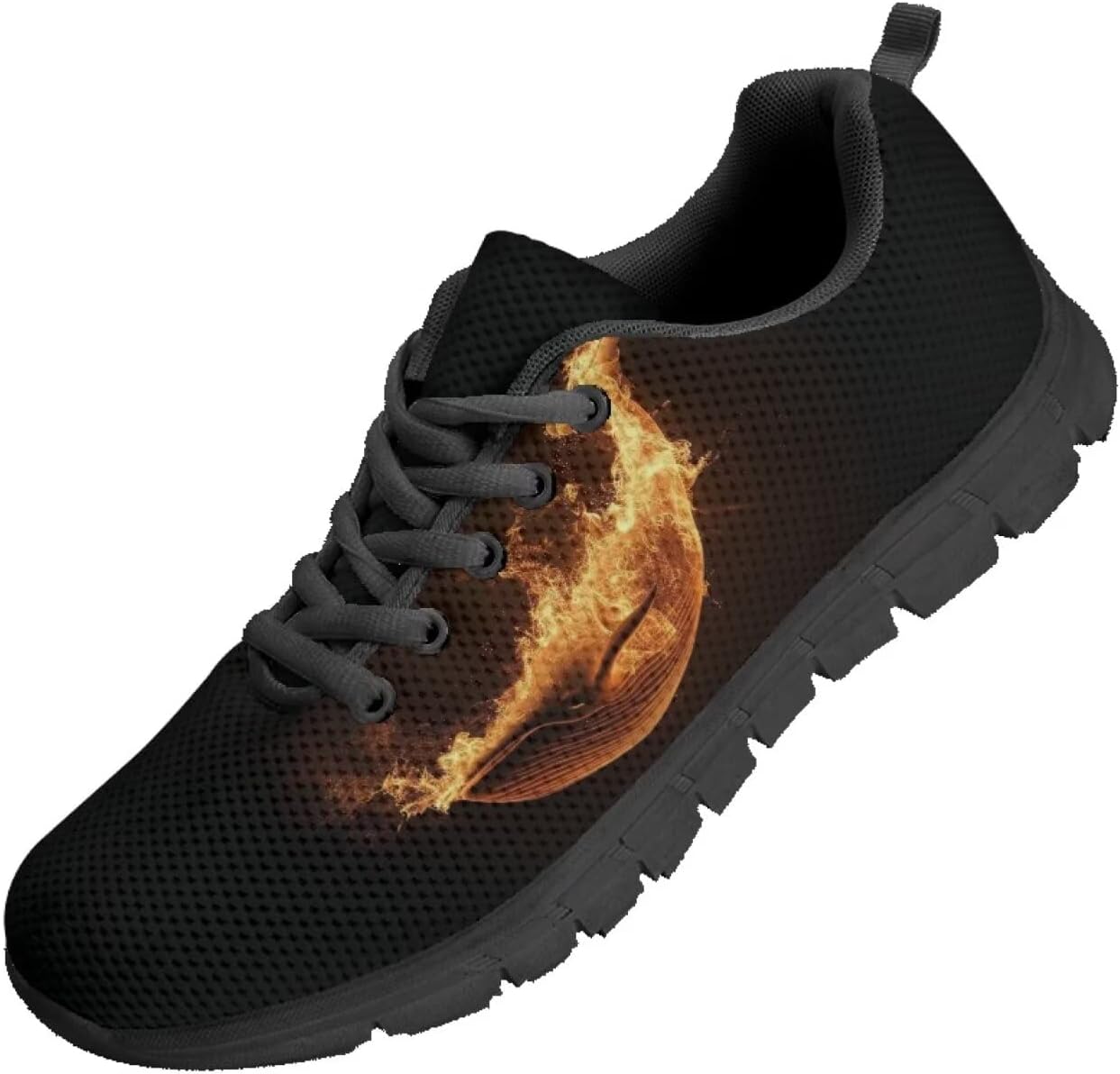 

Мужские кроссовки Funnydude Funny Graphi для бега и походов, комфортные шнурованные кеды, Whale