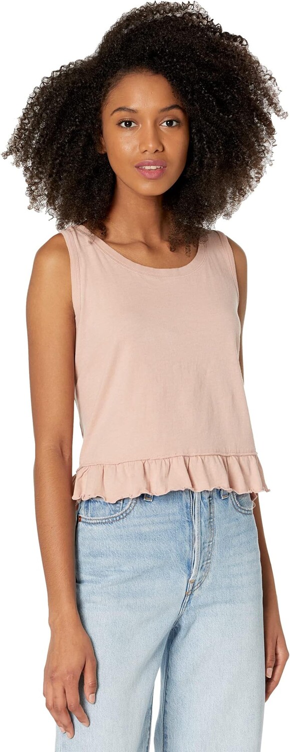 

Топ Buffalo David Bitton Shannelle Ruffle Hem Tank, цвет Misty Rose