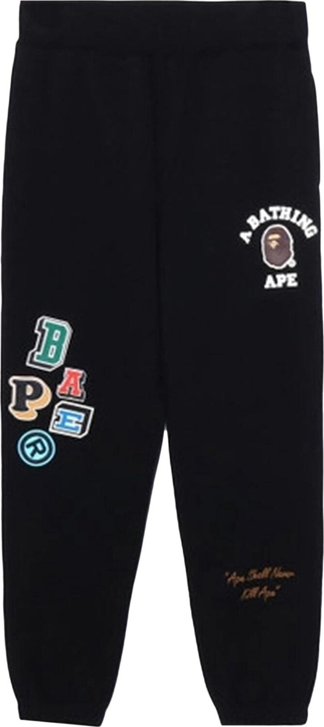 

Брюки BAPE Multi Fonts Sweat Pants Black, черный