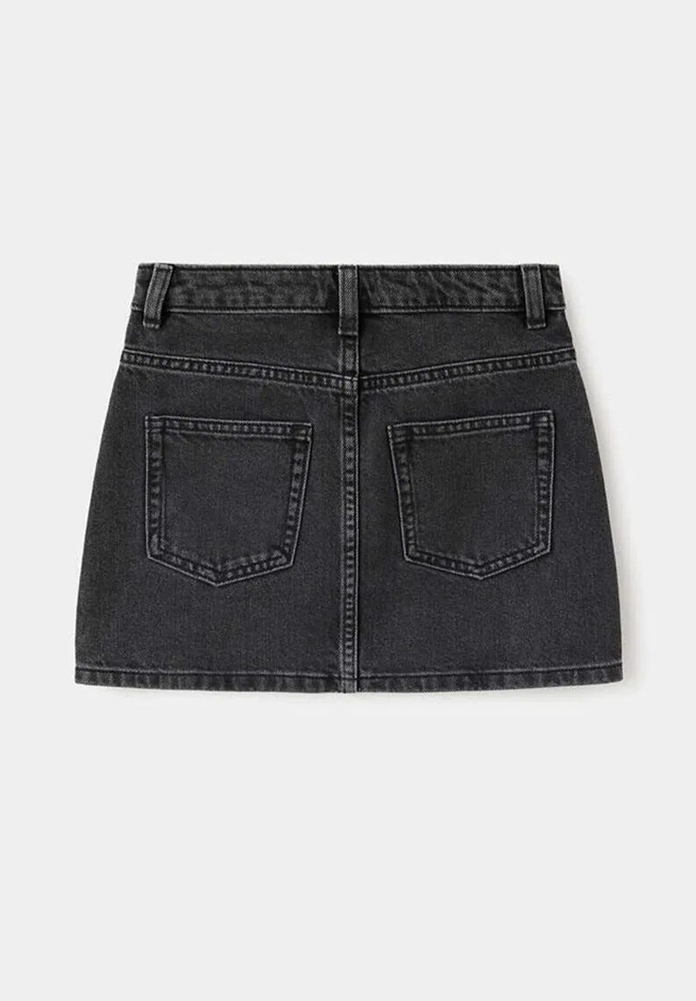 Детская мини-юбка Mango Kids, Black Denim — фото 2