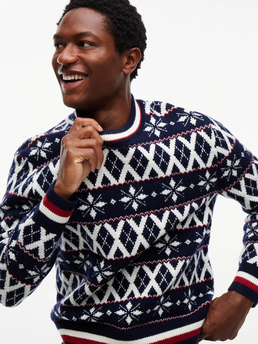Свитер TOMMY HILFIGER темно-синего цвета — фото 3