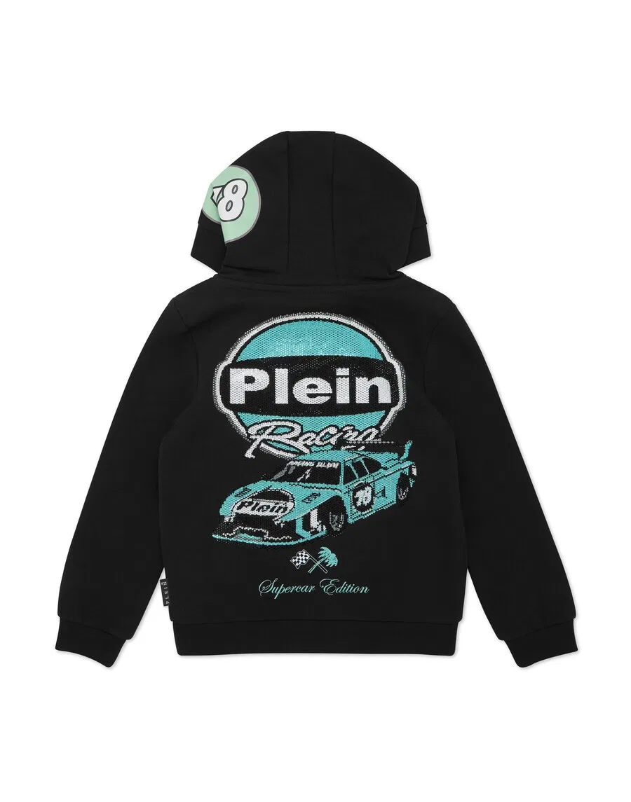 Толстовка Philipp Plein 'Racing' черного цвета — фото 2