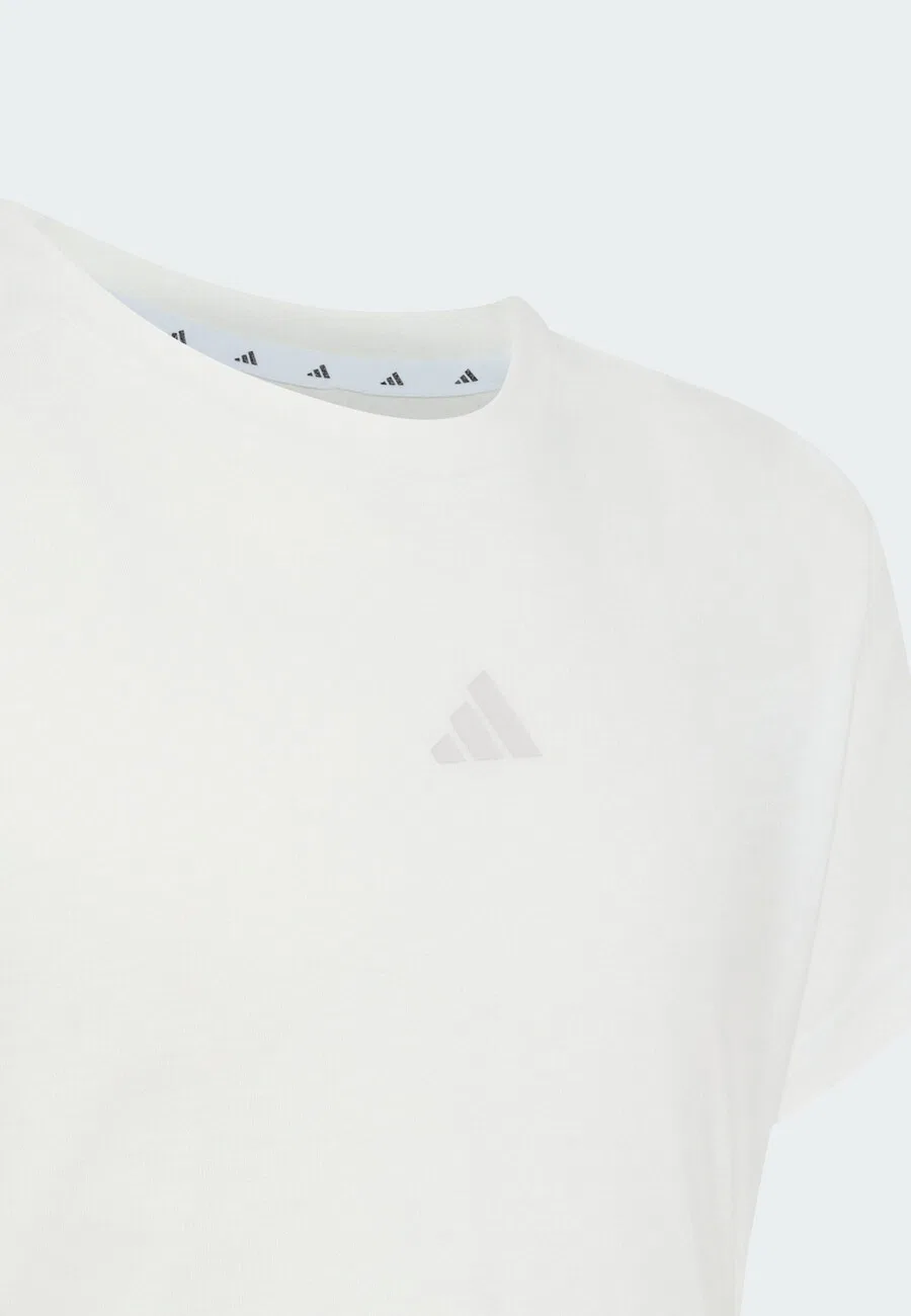 Спортивная футболка ADIDAS SPORTSWEAR Performance Shirt 'ADIDAS GIRLS' белого цвета — фото 3