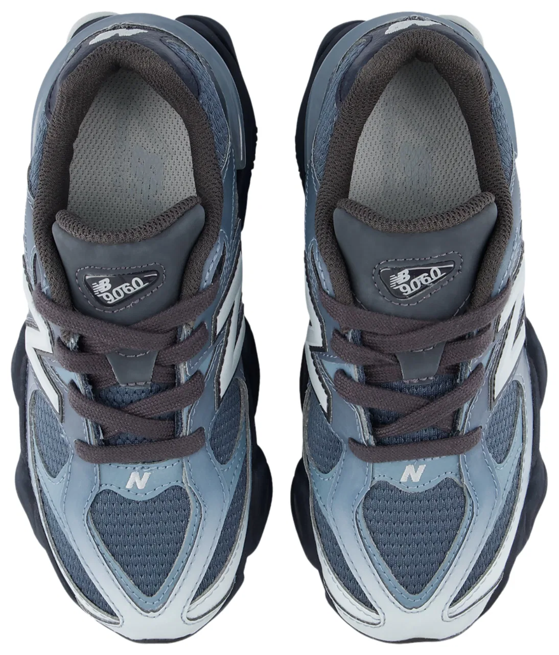 Детские кроссовки для мальчиков с амортизацией ABZORB New Balance 9060, Shadow Blue/Dark Night — фото 4