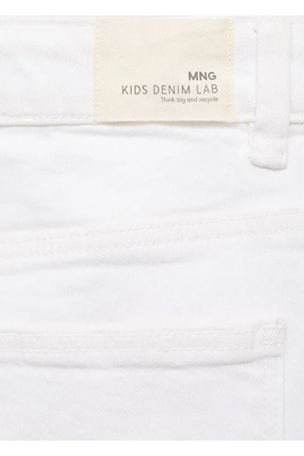 Детские шорты для мальчиков джинсовые Bermuda shorts john Mango Kids, White White — фото 3