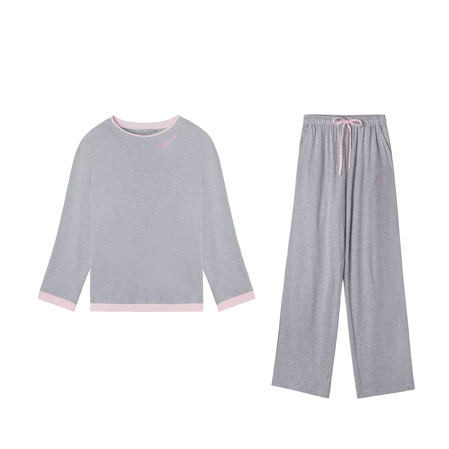 Детский комплект пижам Unisex Teenie Weenie, Heather Gray