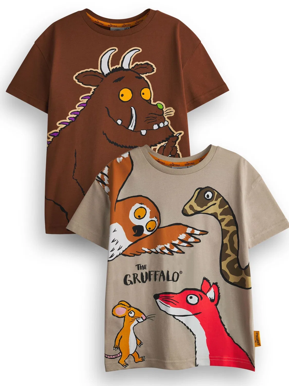 Футболка с принтом Gruffalo, 2 шт Vanilla Underground, коричневый