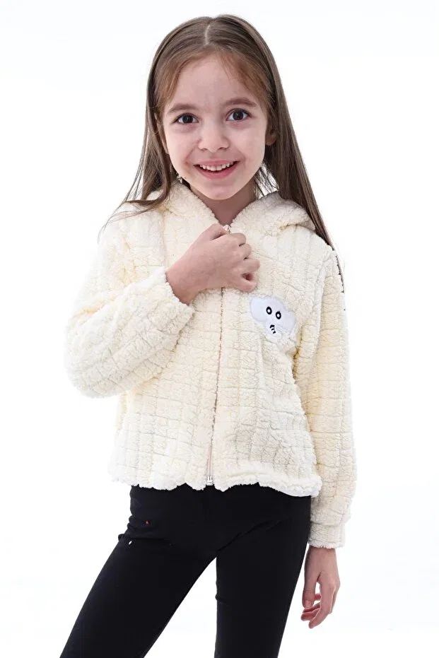 Детский кардиган с принтом Unisex Aden Kids, Cardigan Elephant Ecru — фото 2