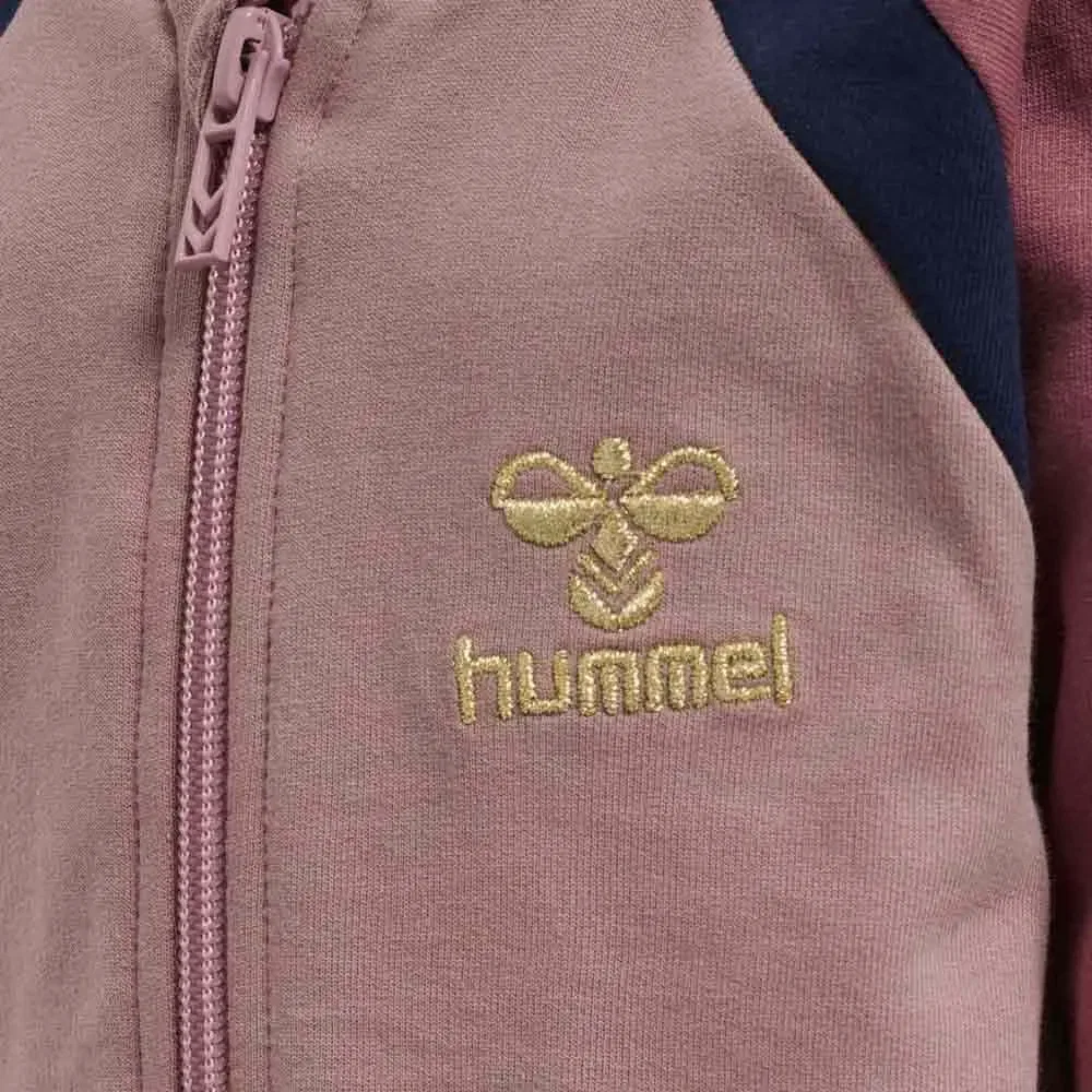 Детская куртка спортивная с цветовыми блоками League Hummel, Pink — фото 4