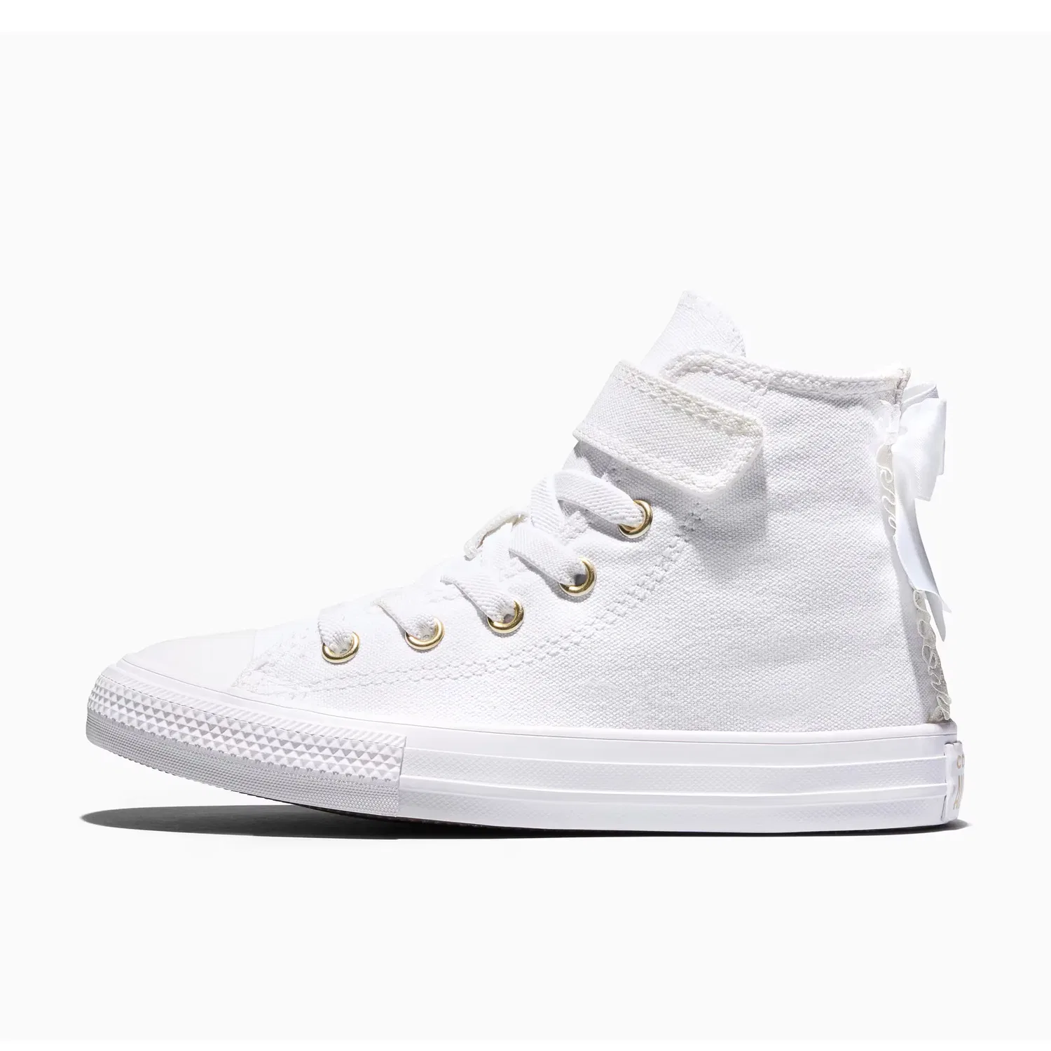 Детские кеды для девочек с бантом Chuck Taylor All Star 1V Bow-Frill Converse, Blanco — фото 2