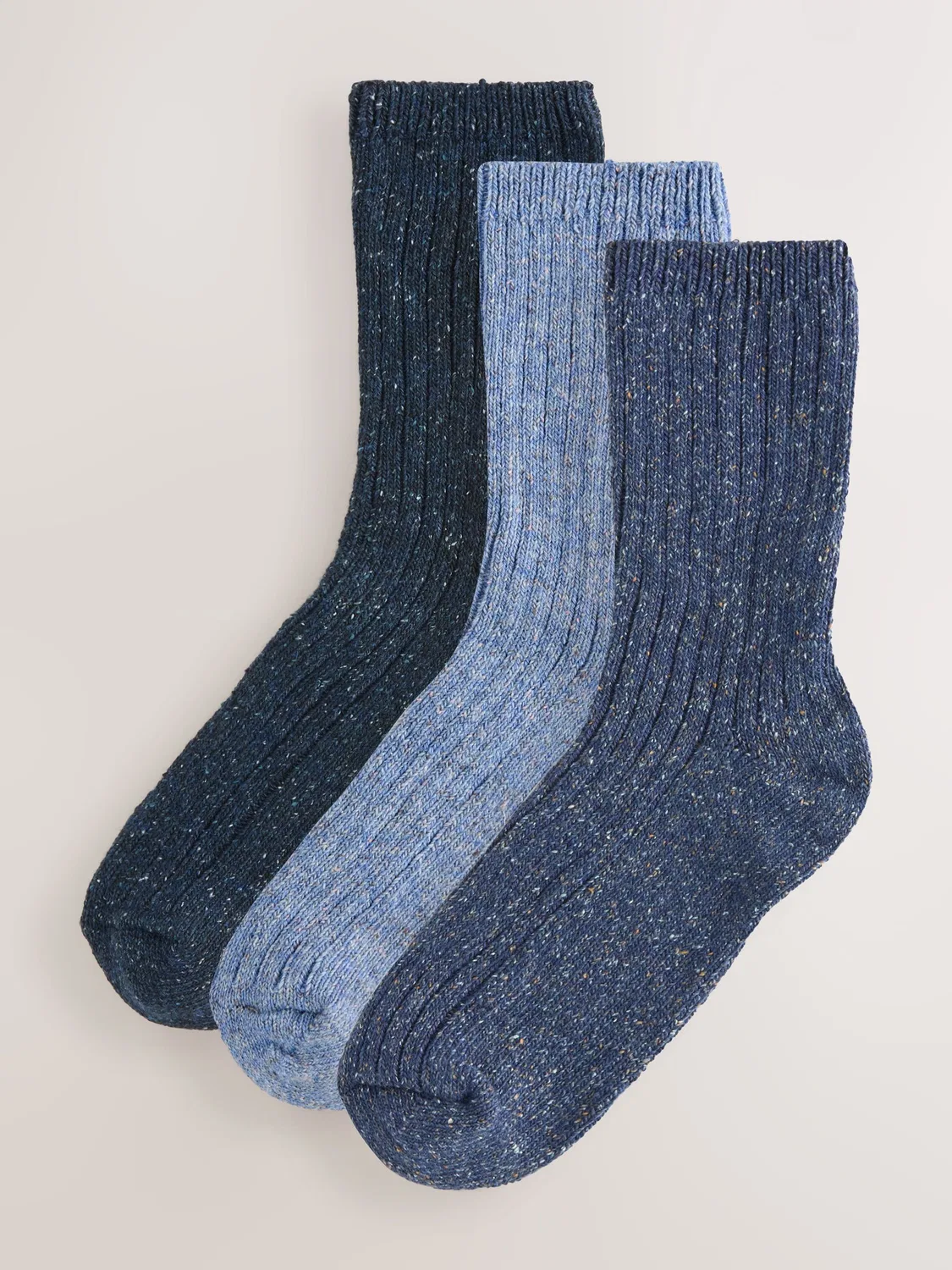 Носки с содержанием шерсти, 3 пары, Tonal Blue Next