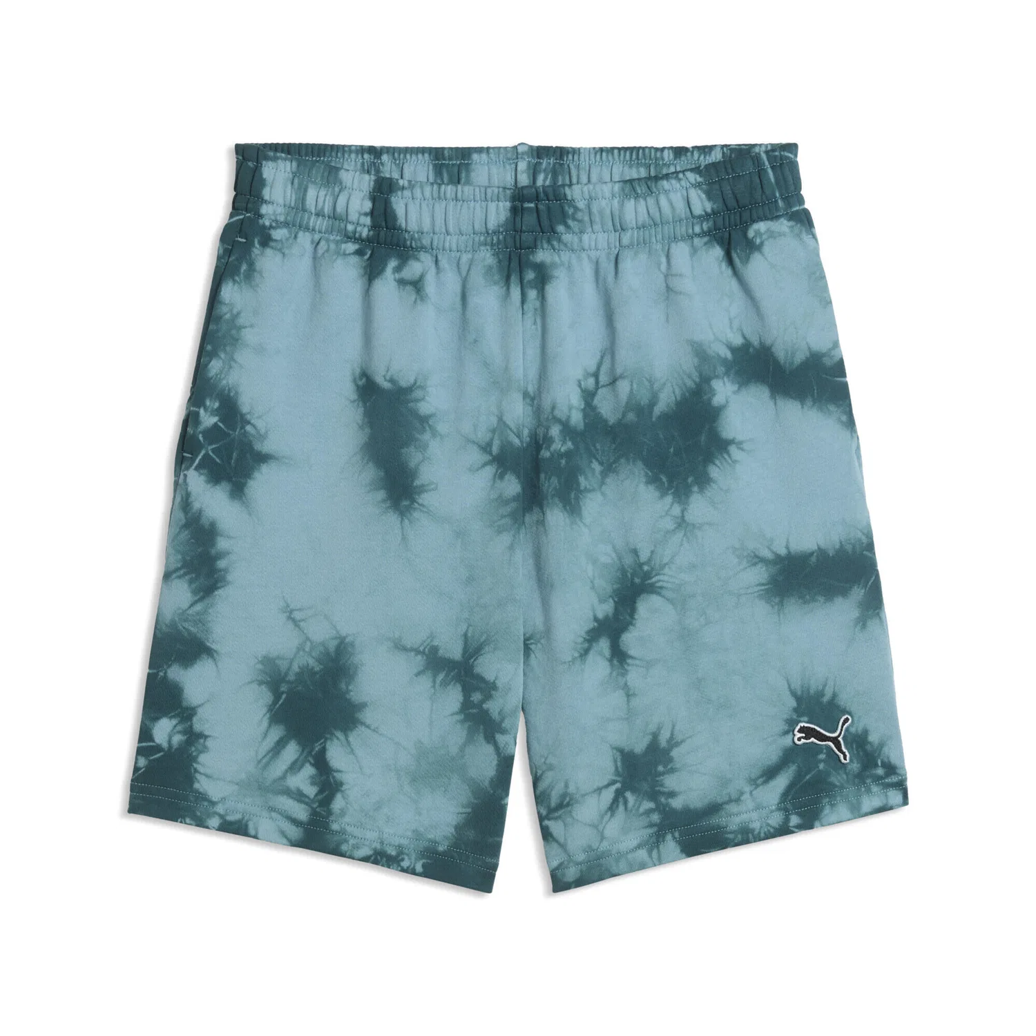 Детские шорты с принтом Essentials Relaxed Tie Dye Shorts Puma, Smaragdgrun Granitgrun