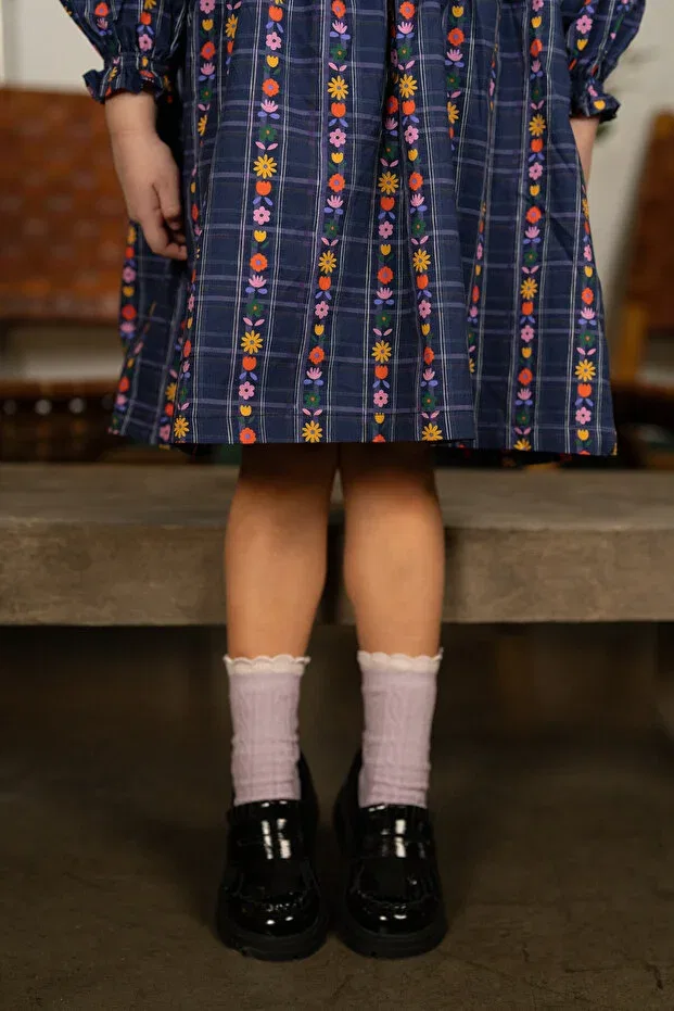 Детское платье для девочек хлопковое Gigipop, Navy Blue — фото 3