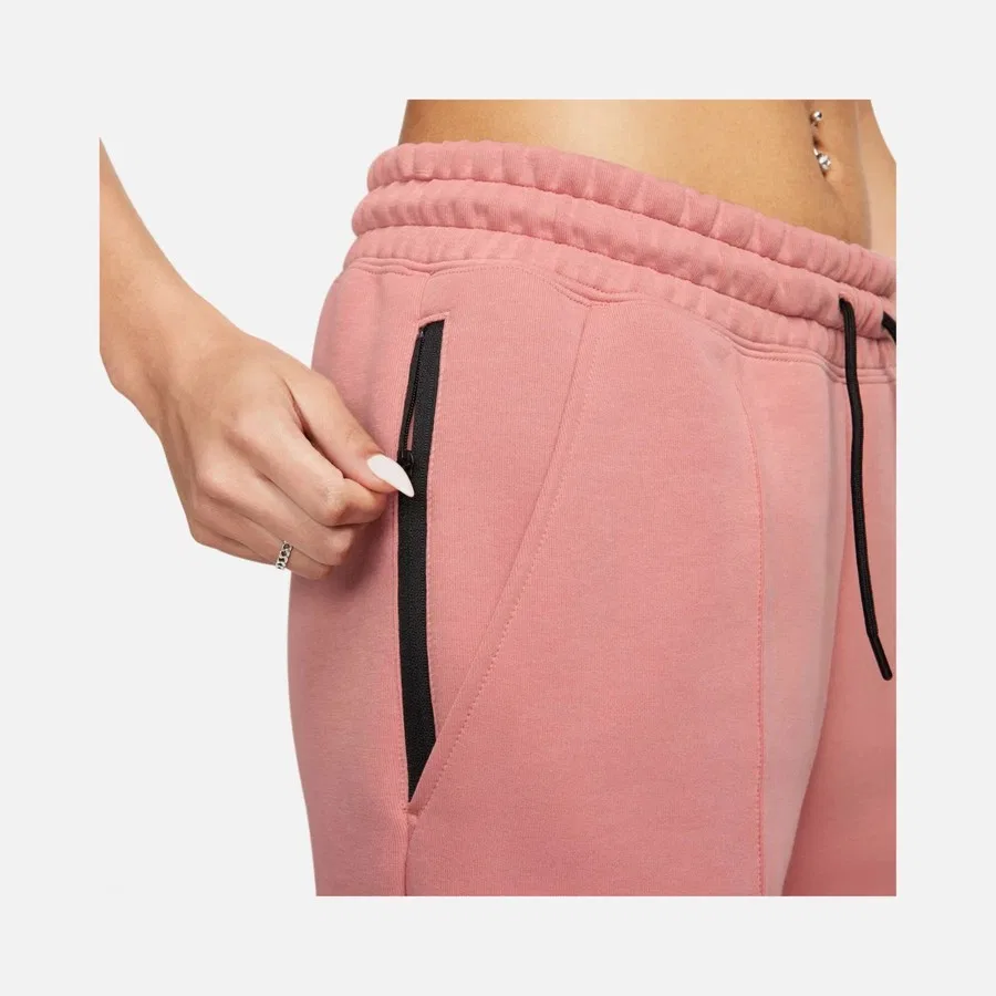 Женские спортивные брюки Tech Fleece Mid-Rise Nike, Белый — фото 3