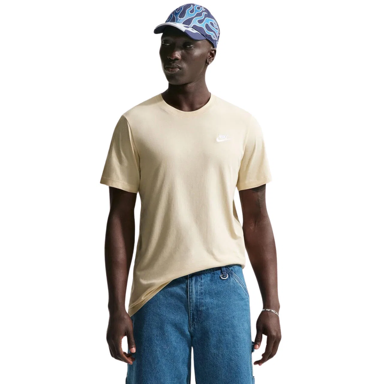 Мужская хлопковая футболка Club Nike, Beige