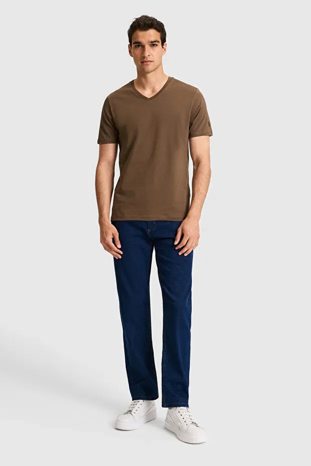 Мужская футболка хлопковая U.S. Polo Assn., Brown — фото 4