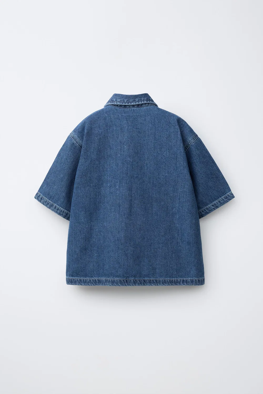 СВЕТЛАЯ ДЖИНСОВАЯ РУБАШКА ZARA, Mid-Blue — фото 2