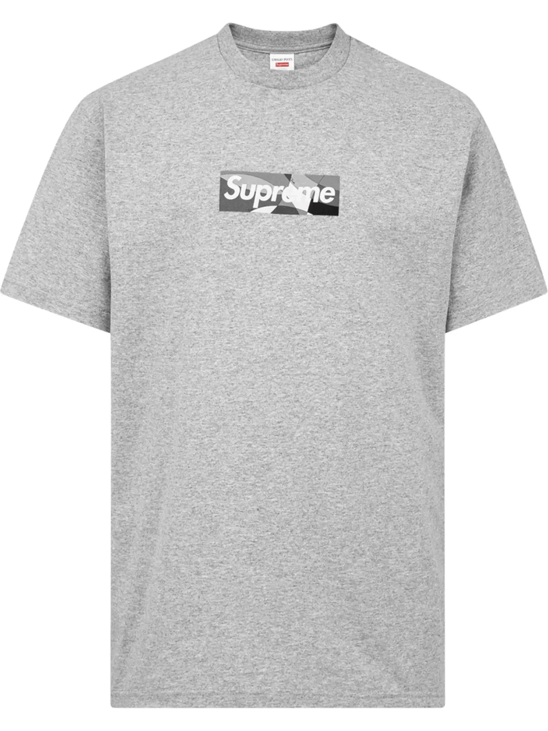 Supreme Футболка Box Logo серого цвета
