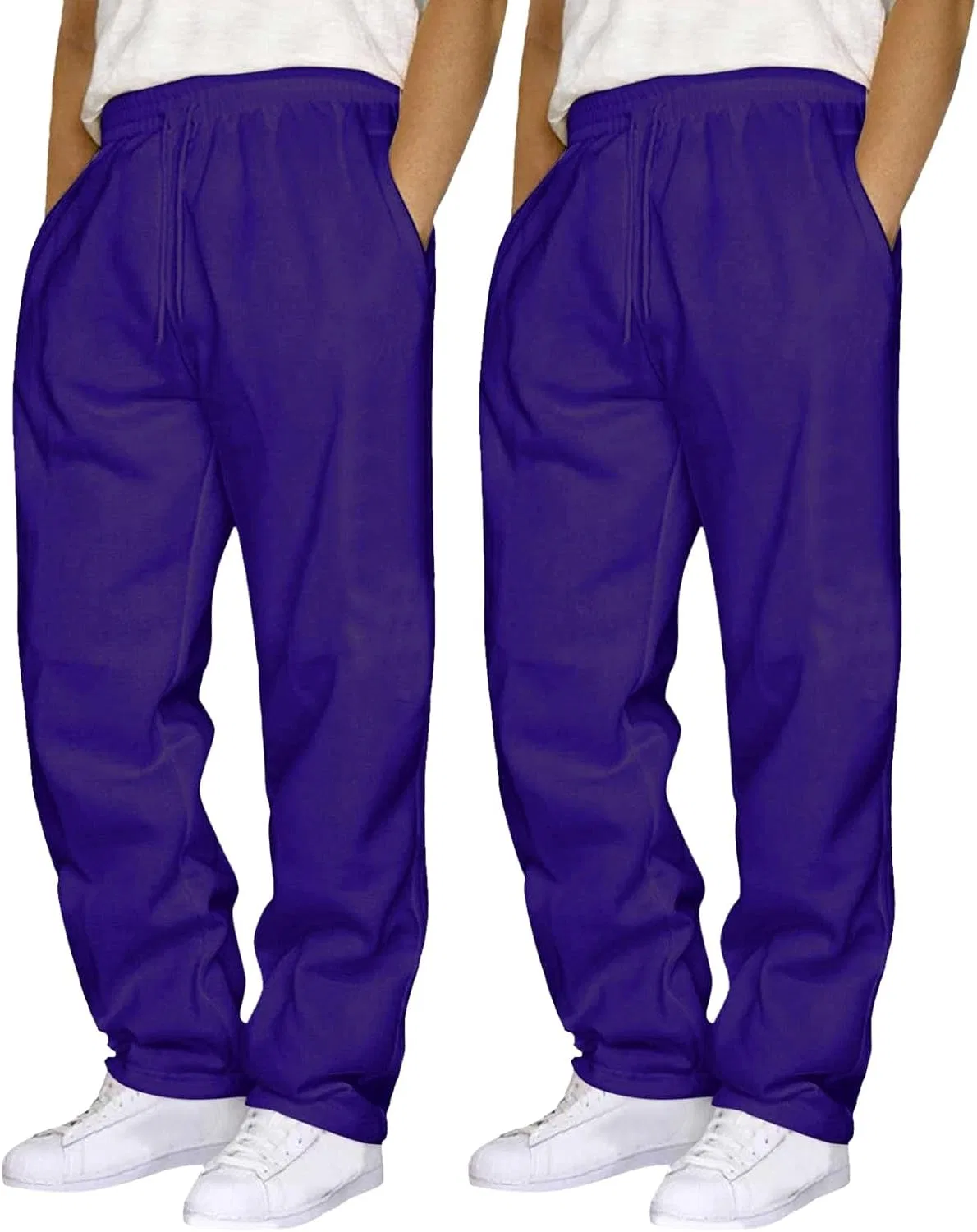 Мужские спортивные штаны свободного кроя, Baggy Activewear, фиолетовый — фото 2
