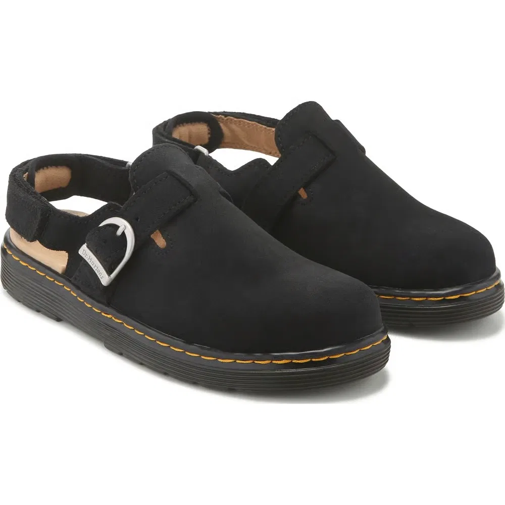 Детские замшевые мюли Jorgie Dr. Martens, Black