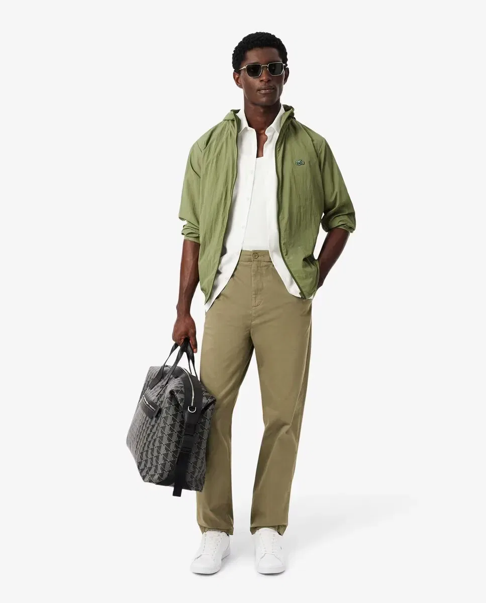 Джоггеры Lacoste Regular Fit хлопковые, Verde Militar — фото 4